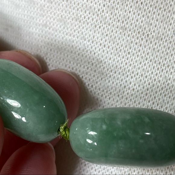 Natural Stone Green Jade? Collar Beaded Necklace - Picture 4 of 11